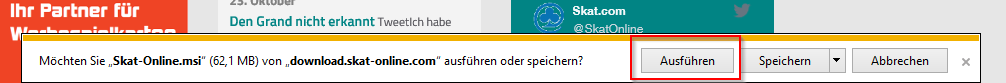 Internet Explorer: Datei ausführen